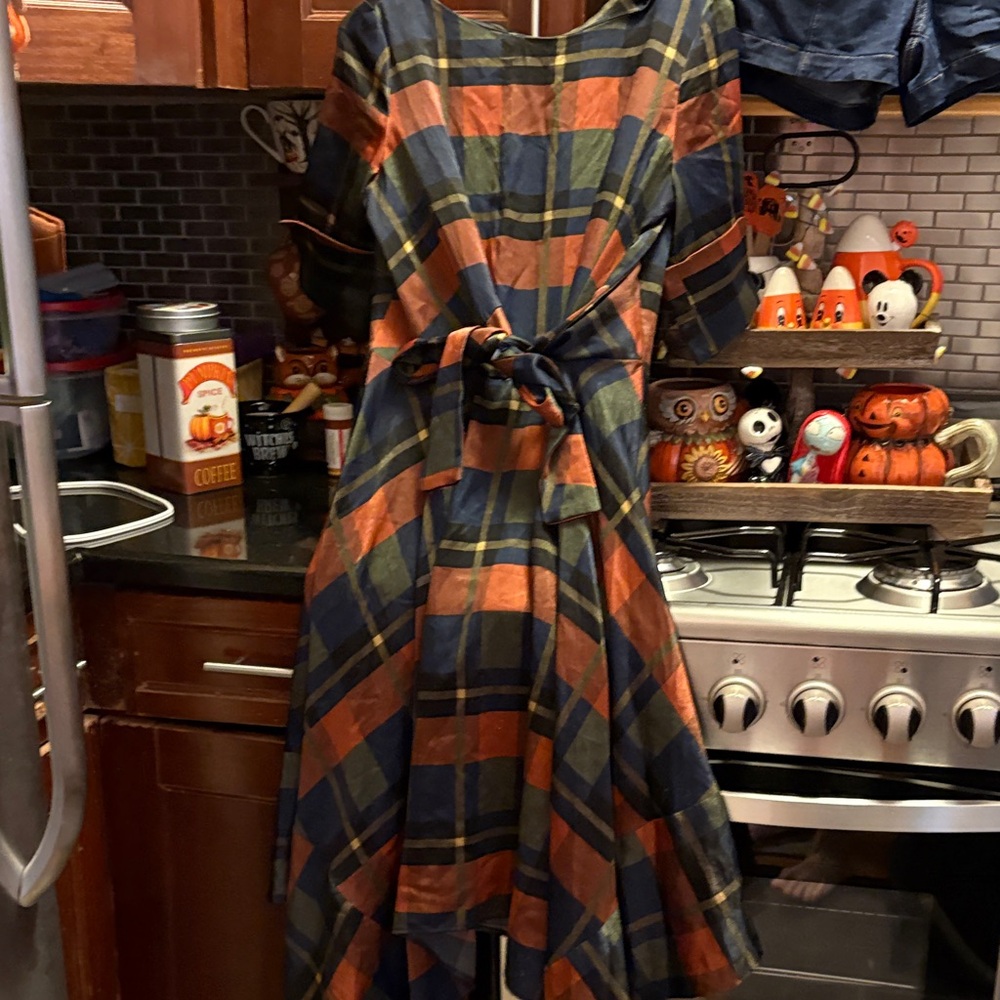 Eva Franco plaid dress